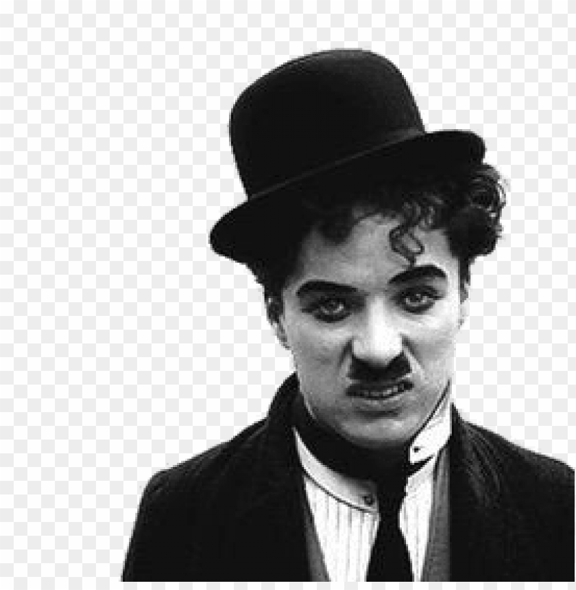 Transparent background PNG image of charlie chaplin grumpy face - Image ID 69924