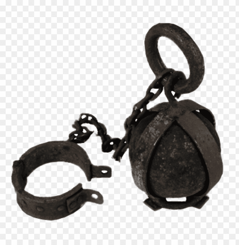 Transparent Background PNG of folsom prison ball and chain - Image ID 51