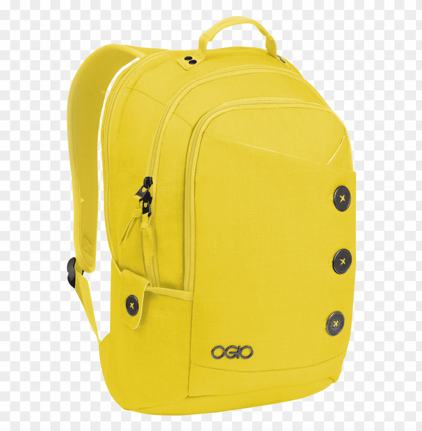 Transparent Background PNG of ogio yellow backpack - Image ID 47