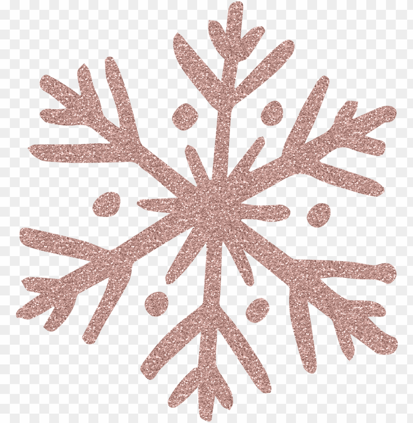 rose gold snowflake PNG transparent with Clear Background ID 77997